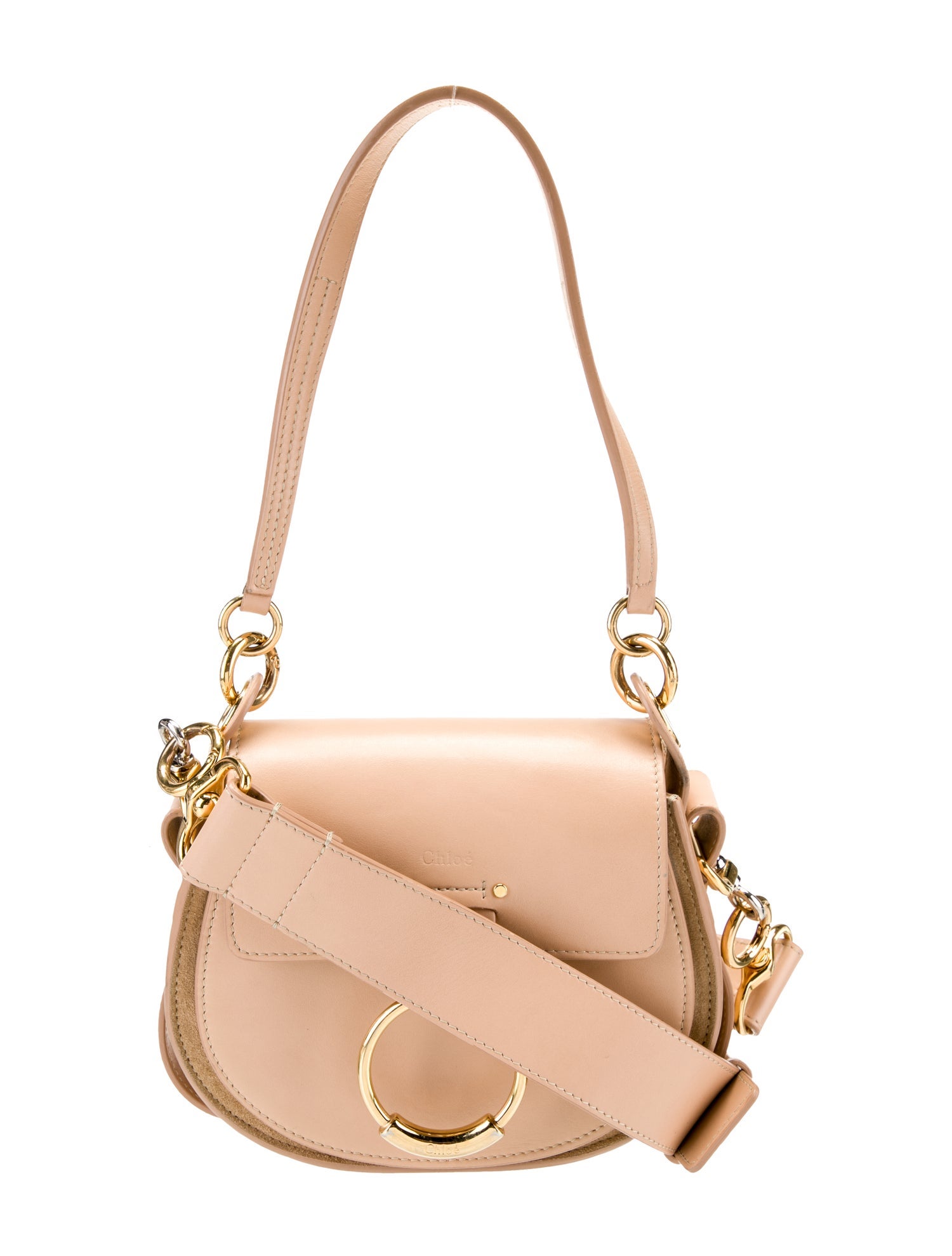 Leather Handbag Tess Day Chloe Tess Bag Motty Gray Chloé Small