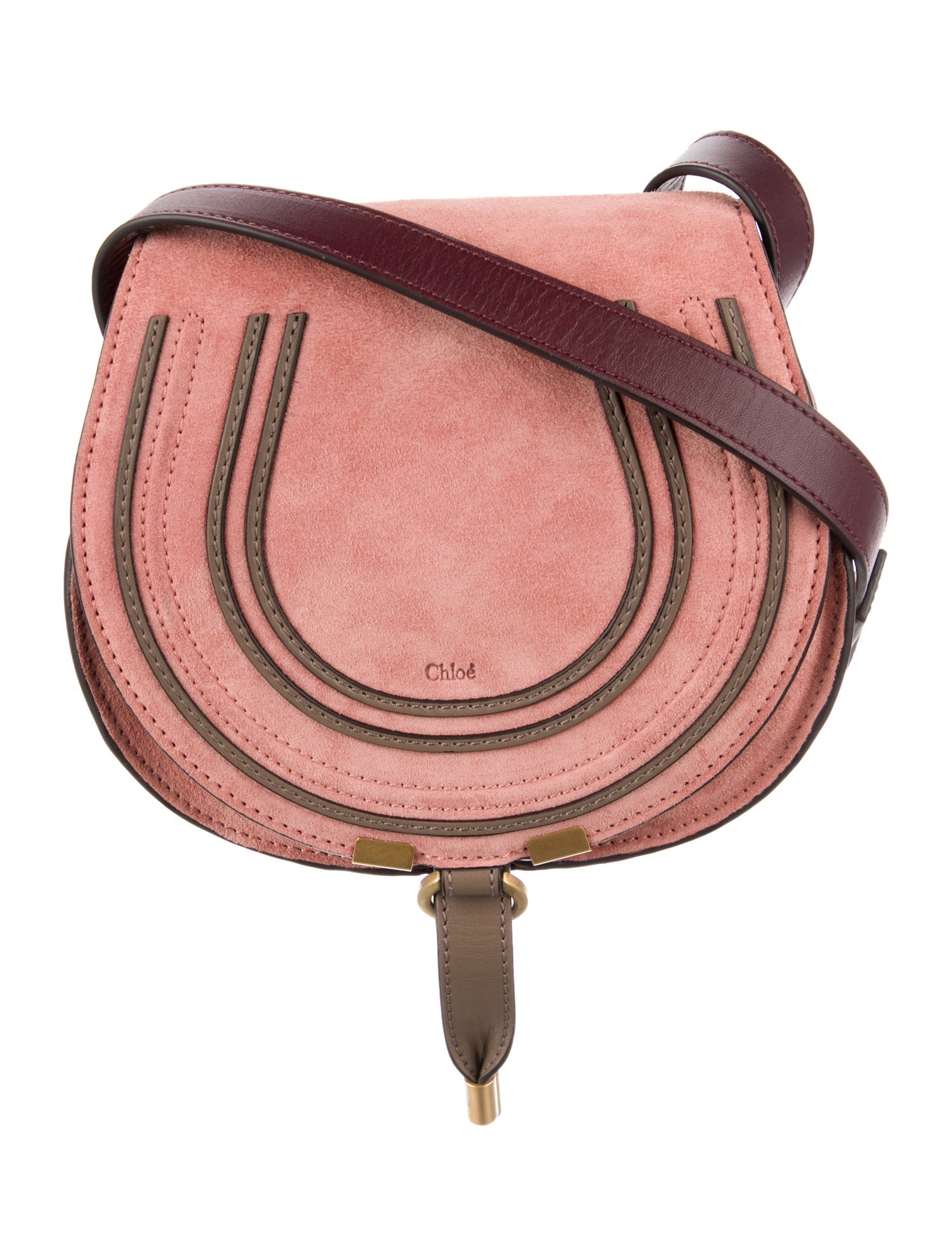 ショルダーバッグ・ポシェット CHLOE' Marcie Small suede shoulder bag Chloé Small Marcie Hobo Bag In Suede Leather | Chloé JO