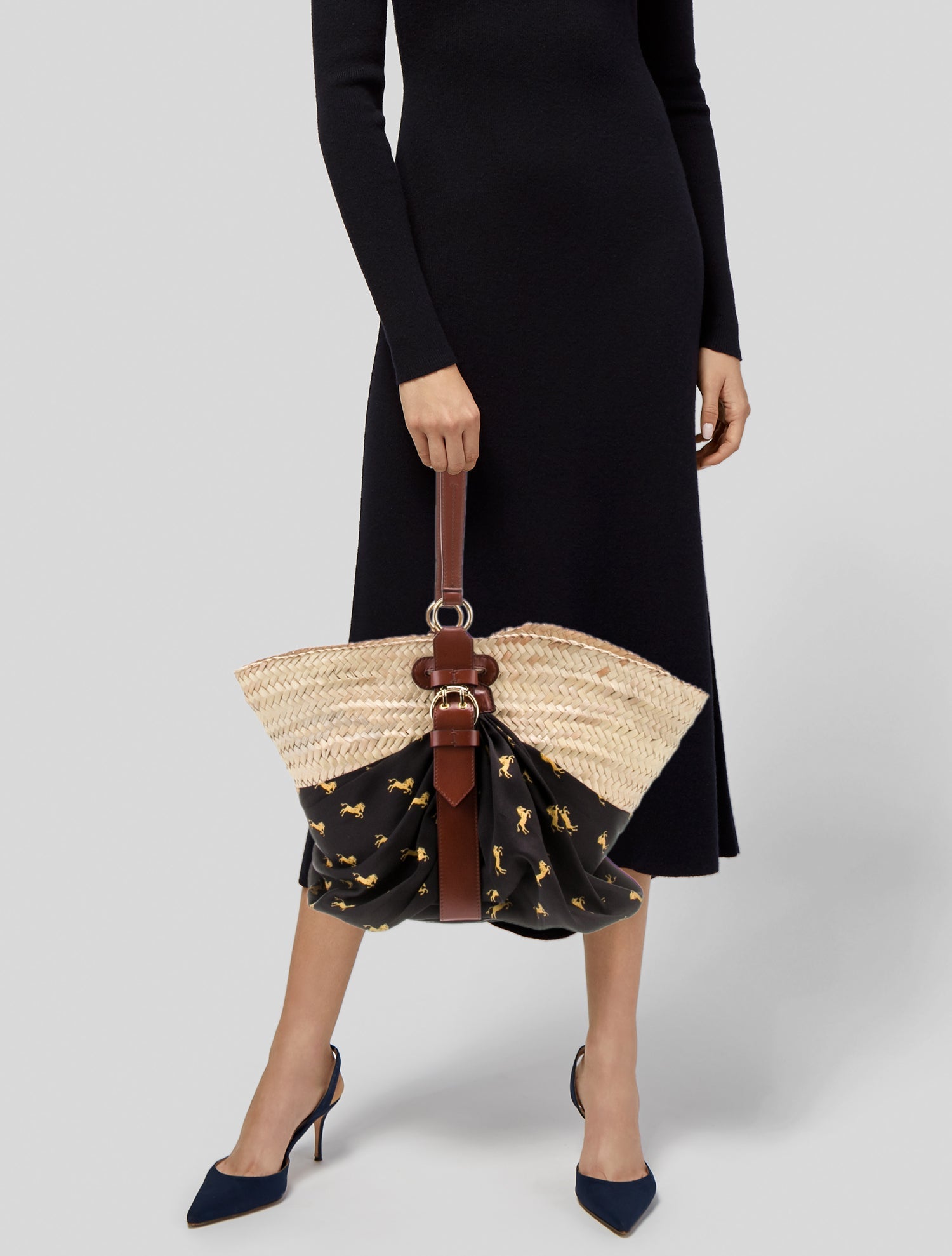 Chloé Raffia Tote Bag