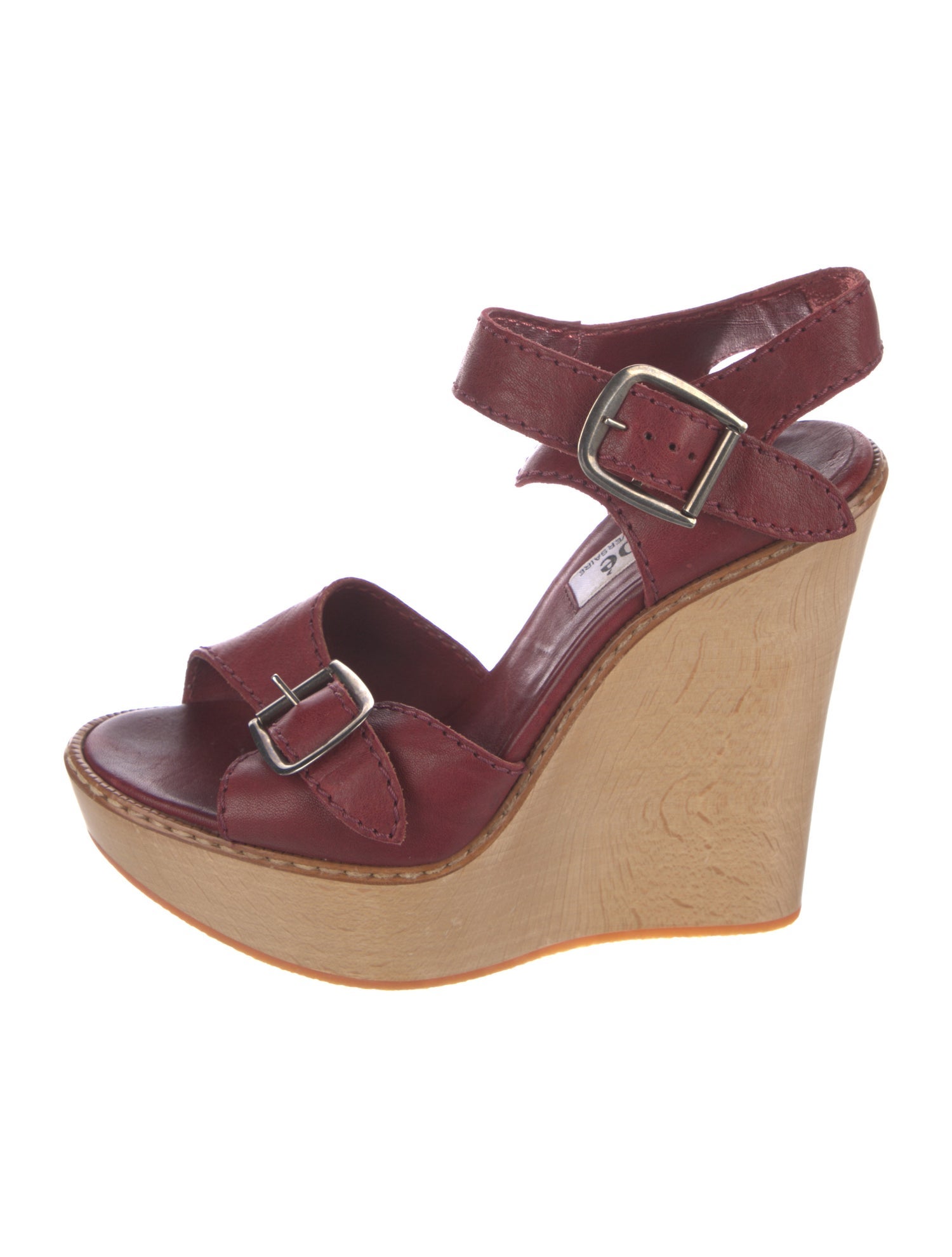 Chloé Leather Printed Slingback Sandals