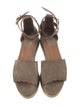 Chloé Suede Scalloped Accent Espadrilles