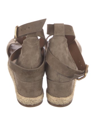Chloé Suede Scalloped Accent Espadrilles