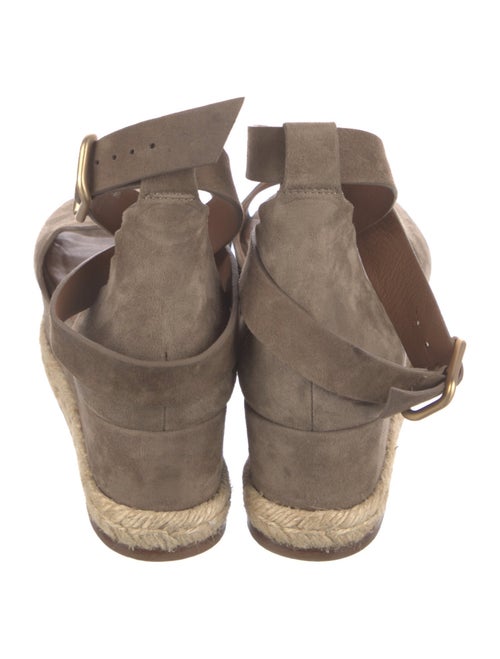 Chloé Suede Scalloped Accent Espadrilles