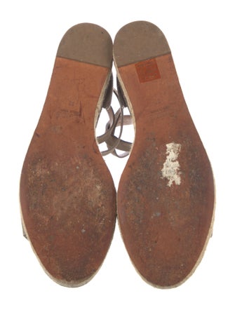 Chloé Suede Scalloped Accent Espadrilles