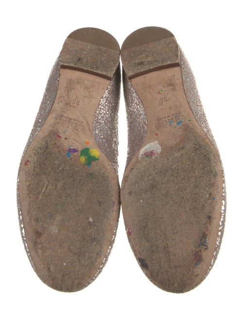Chloé Leather Animal Print Ballet Flats