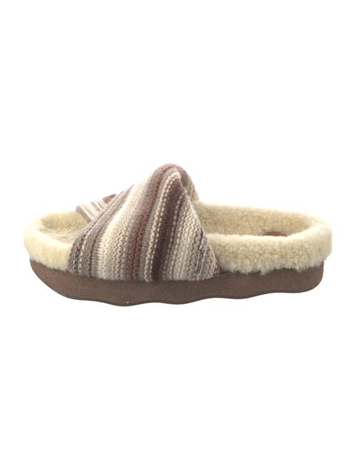 Chloé Printed Crochet Trim Slides