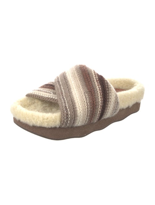 Chloé Printed Crochet Trim Slides