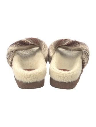 Chloé Printed Crochet Trim Slides