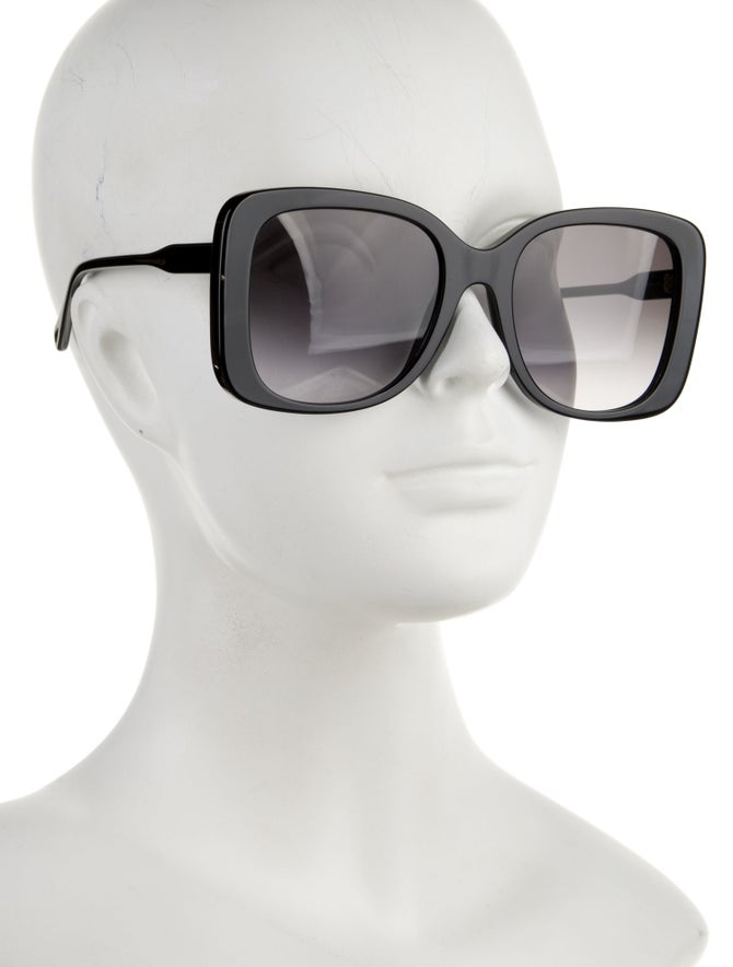 Chloé Oversize Gradient Sunglasses w/ Tags Black Sunglasses