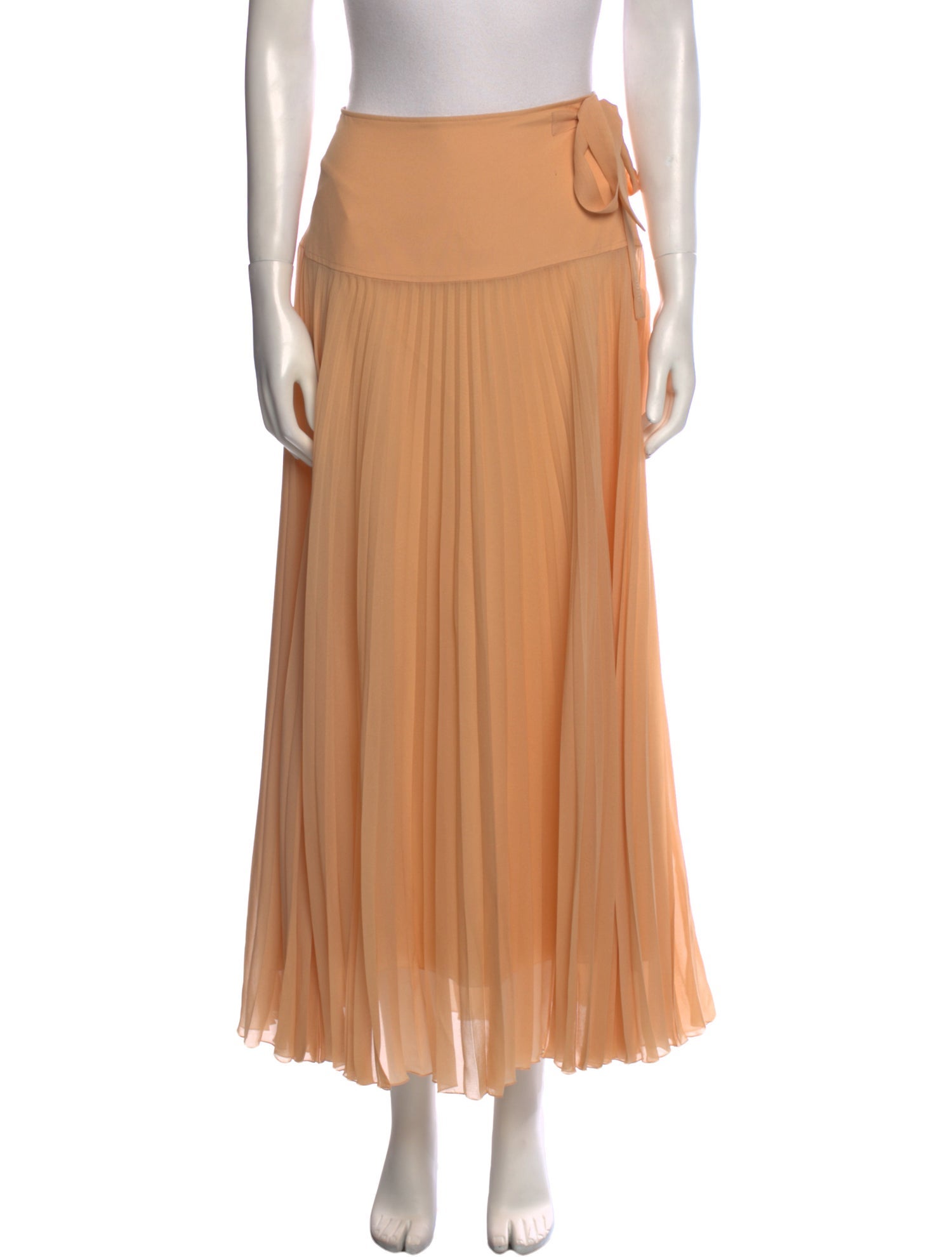 Chloé Pleated Accents Midi Length Skirt