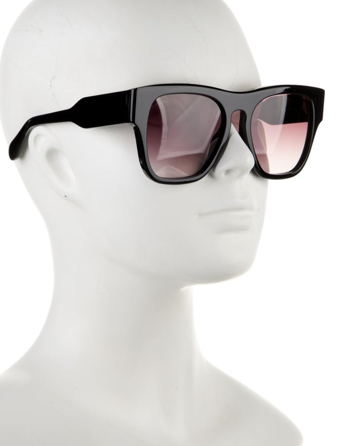 Chloé Oversize Gradient Sunglasses Black Sunglasses, Accessories