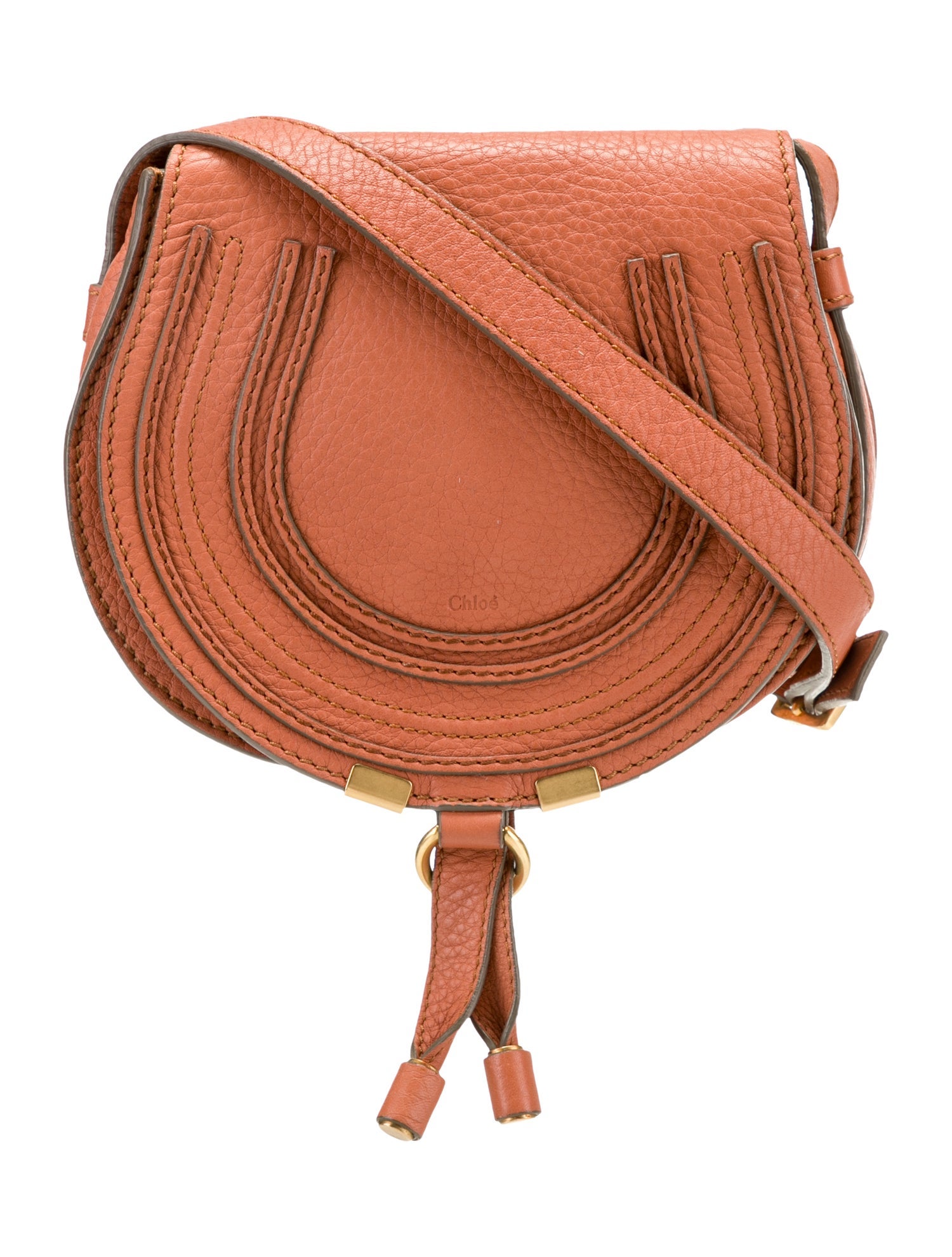 Chloé Leather Crossbody Bag Orange Crossbody Bags, Handbags
