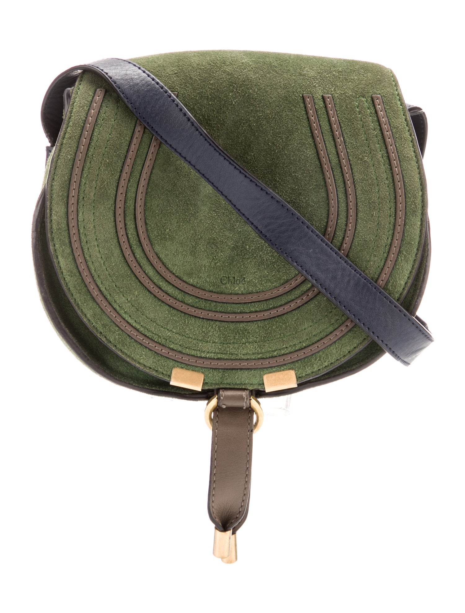 Chloé Suede Crossbody Bag Green Crossbody Bags, Handbags CHL316396