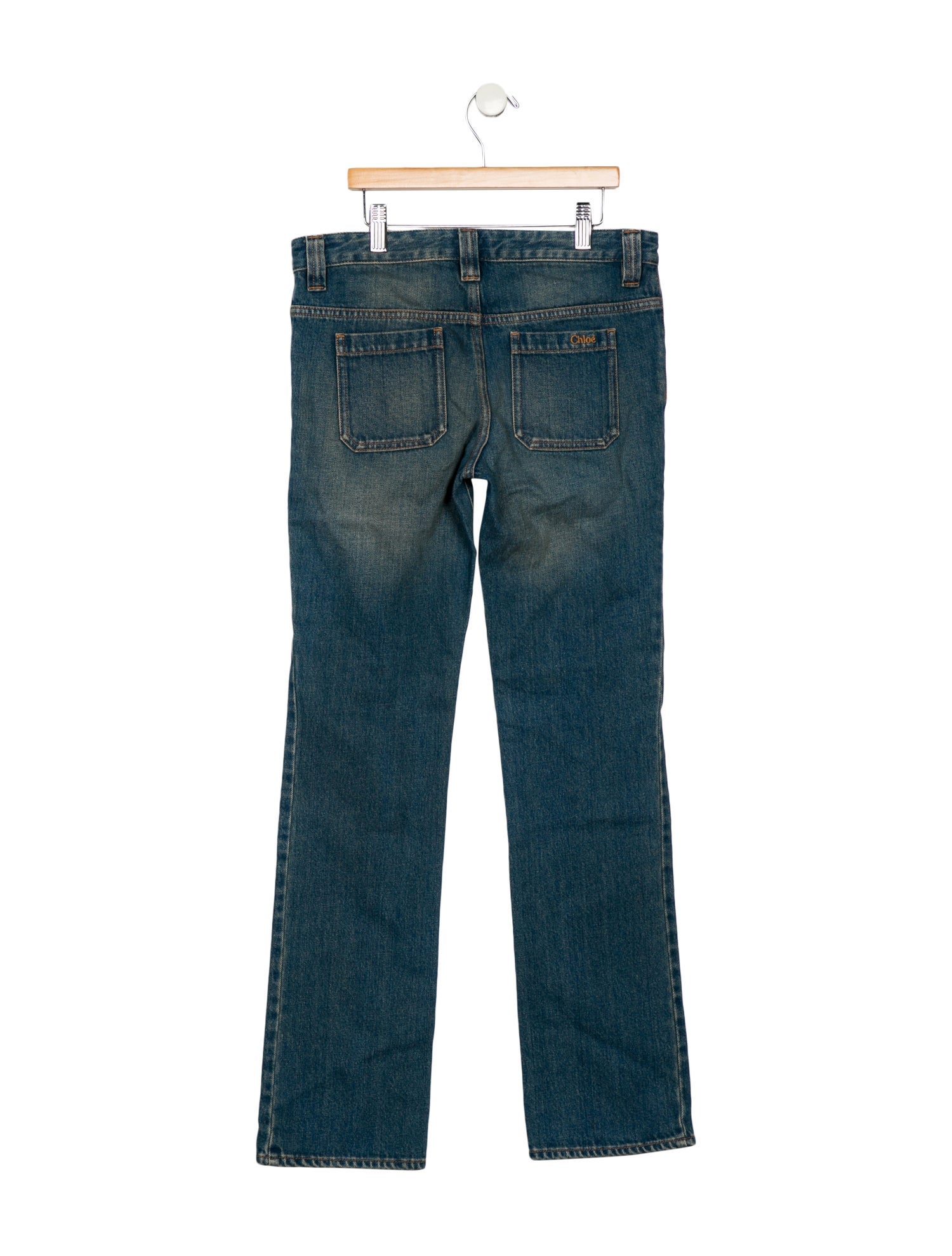 Chloé High-Rise Straight Leg Jeans
