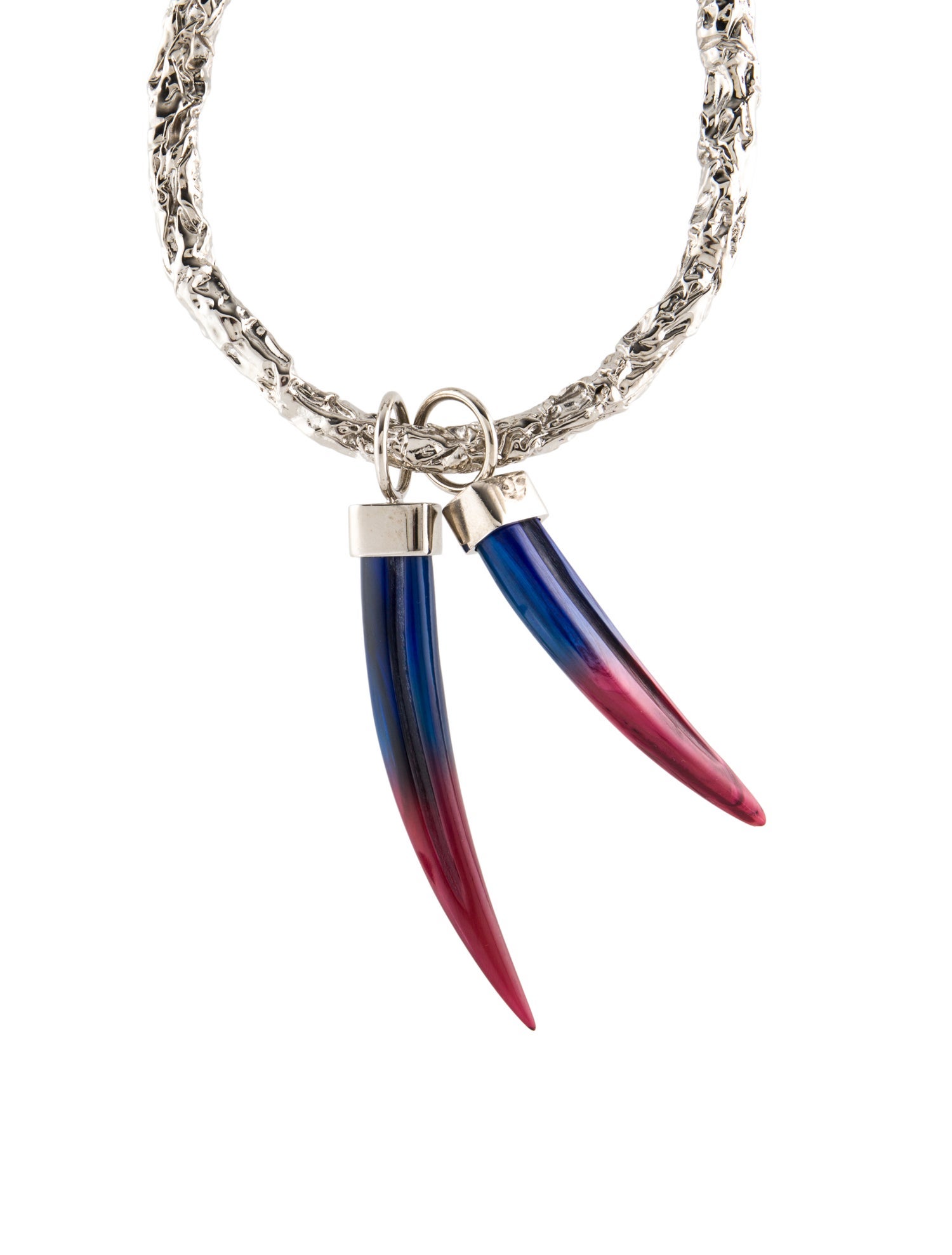 Chloé Leather & Resin Collar Necklace