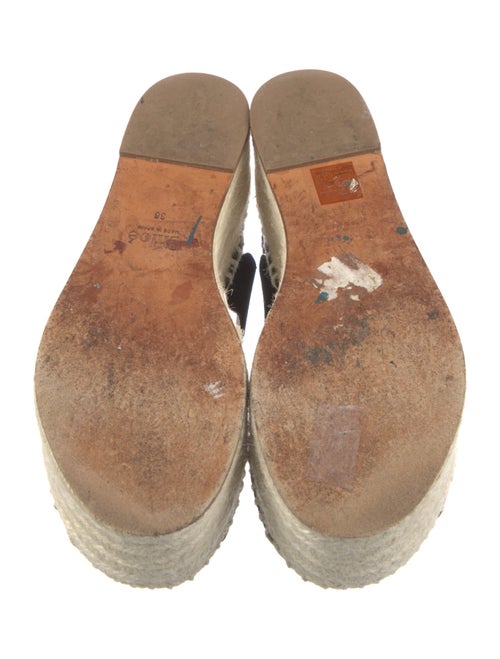 Chloé Suede Scalloped Accent Espadrilles