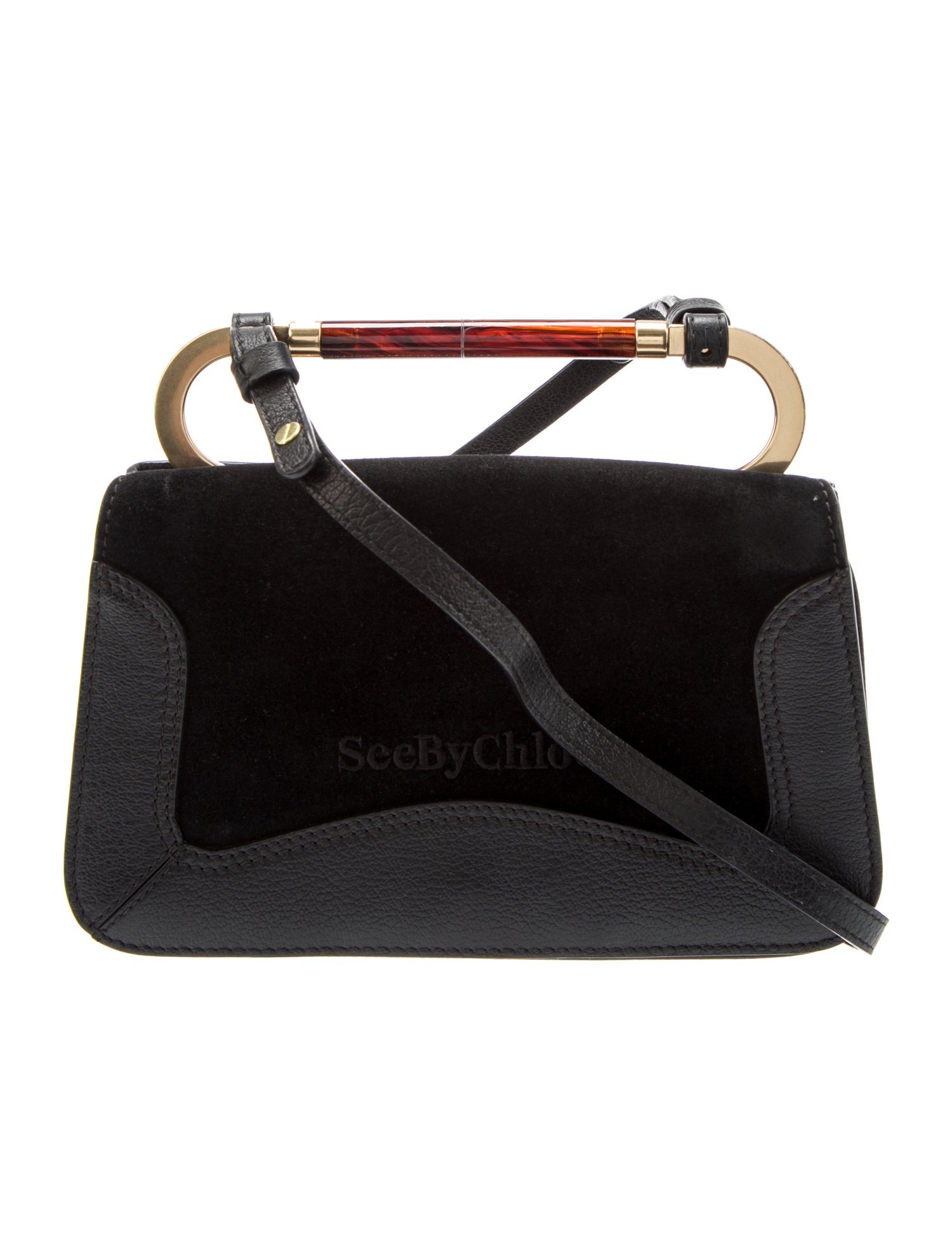 See by Chloé Suede Top Handle Bag