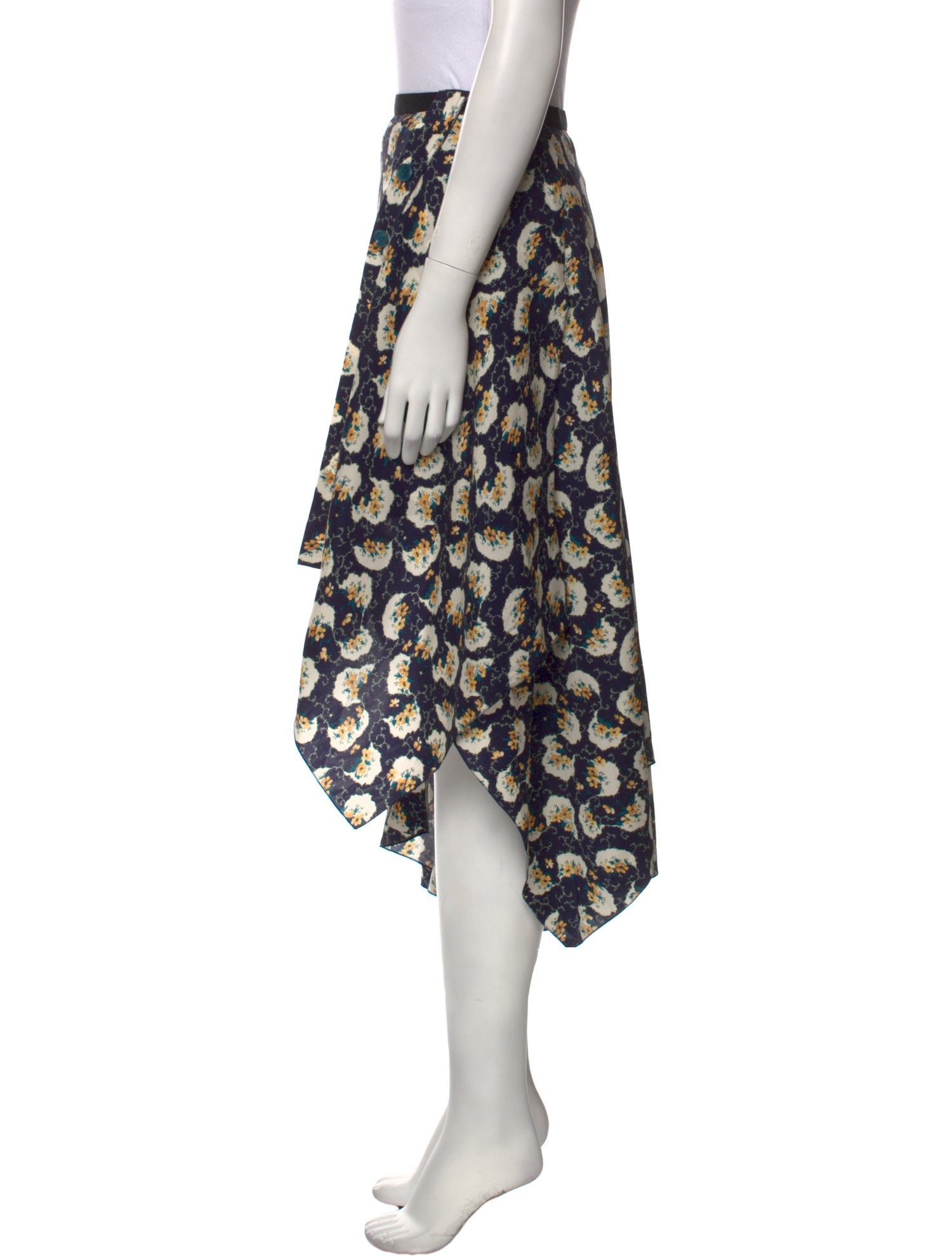 Chloé Silk Midi Length Skirt