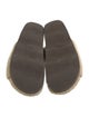 Chloé Shearling Leather Trim Embellishment Slides