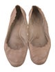 Chloé Leather Scalloped Accent Ballet Flats