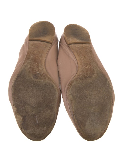 Chloé Leather Scalloped Accent Ballet Flats