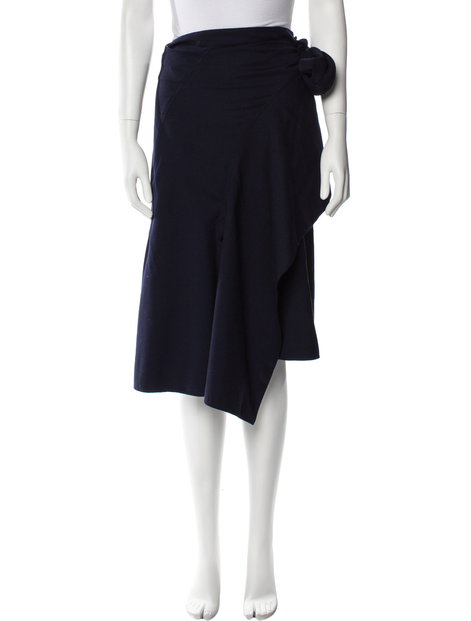 Chloé Virgin Wool Midi Length Skirt