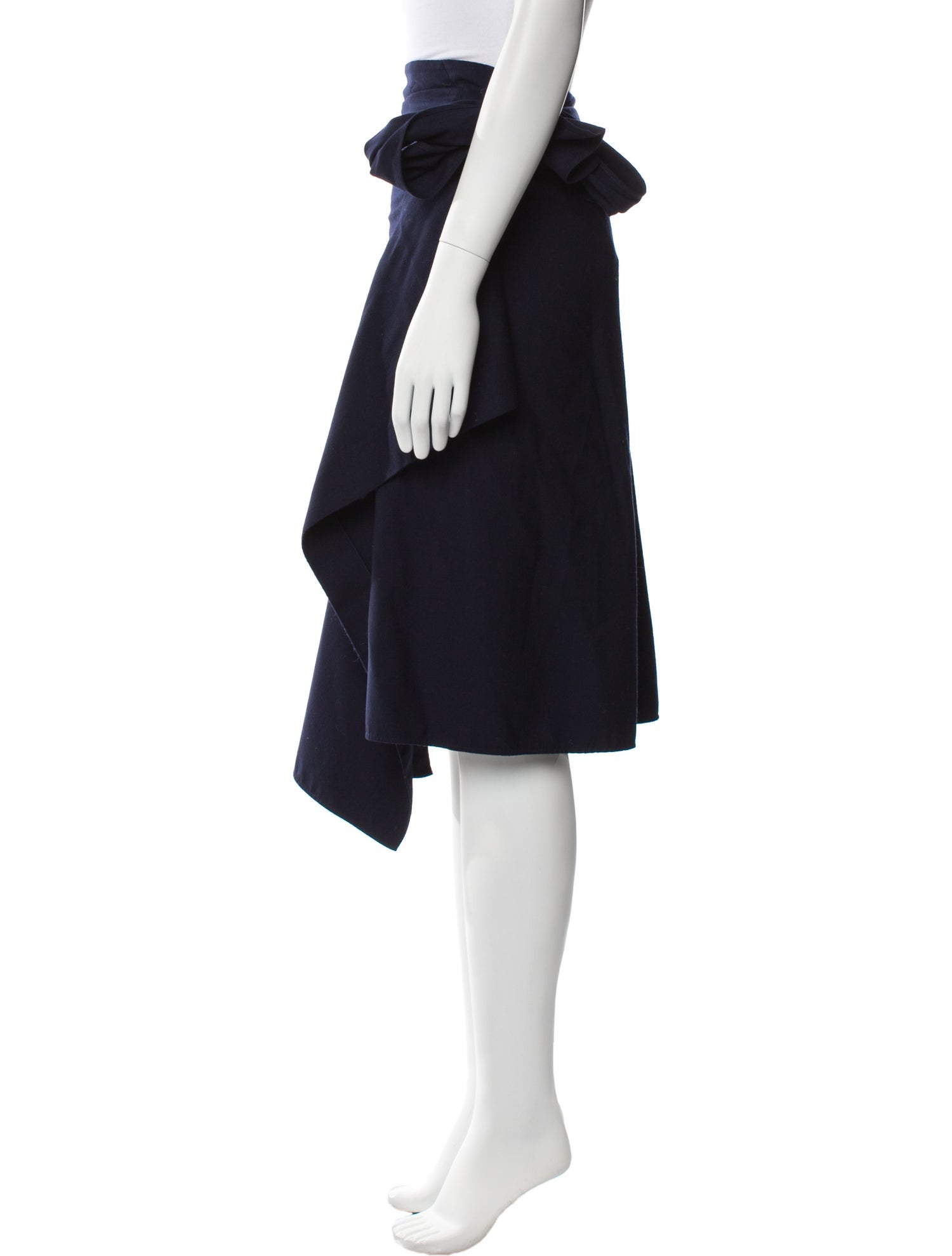 Chloé Virgin Wool Midi Length Skirt