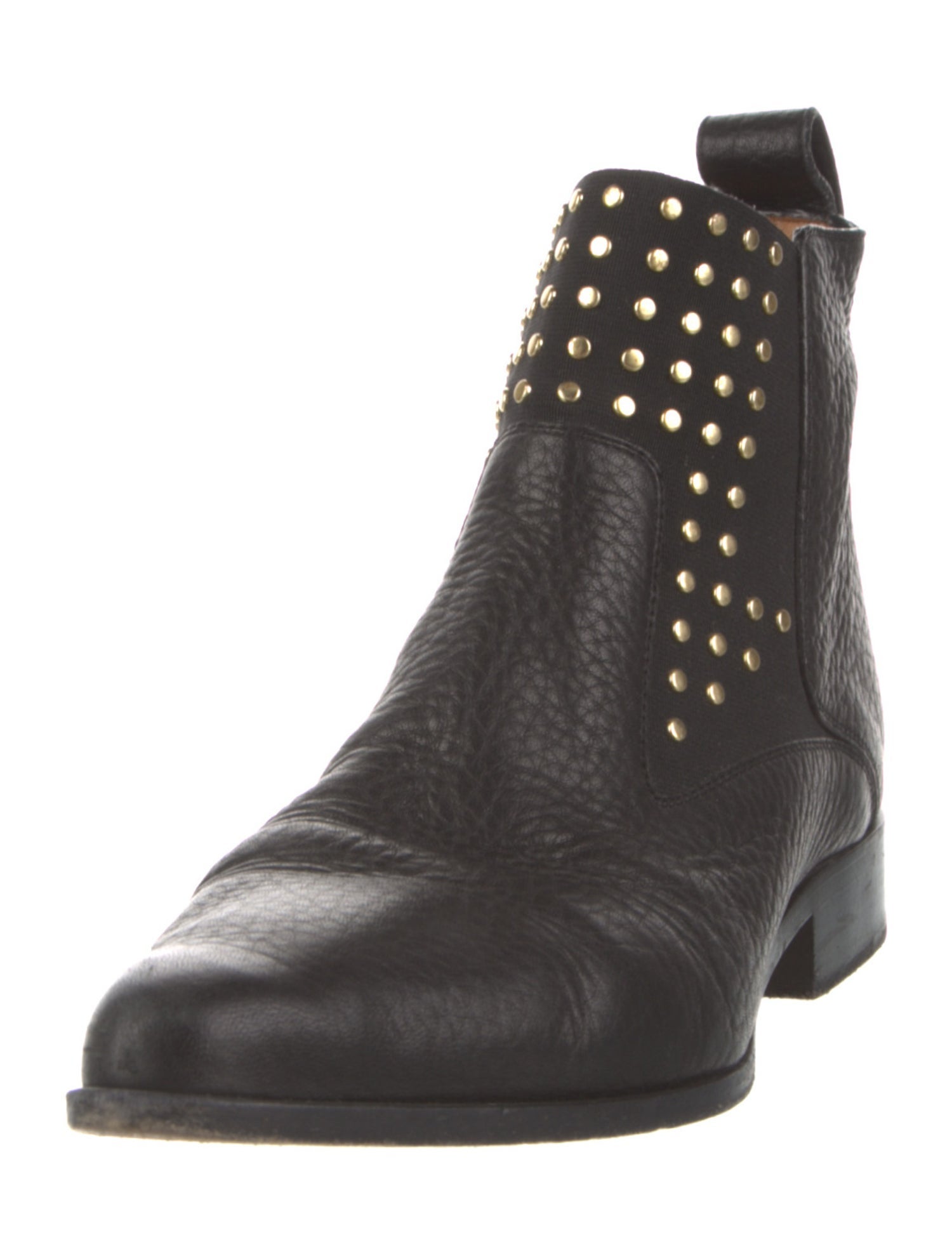Chloé Leather Studded Accents Chelsea Boots