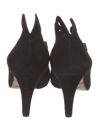 Chloé Suede Cutout Accent Lace-Up Boots