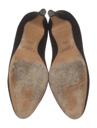 Chloé Suede Cutout Accent Lace-Up Boots