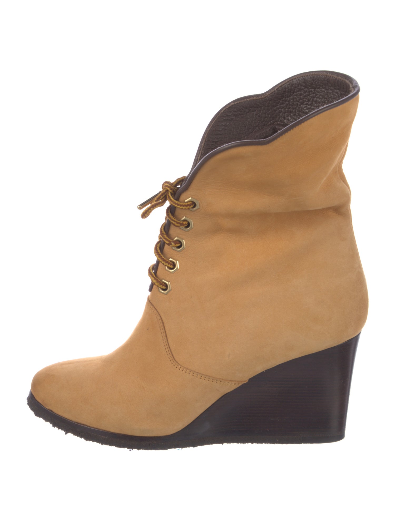 Chloé Suede Lace-Up Boots