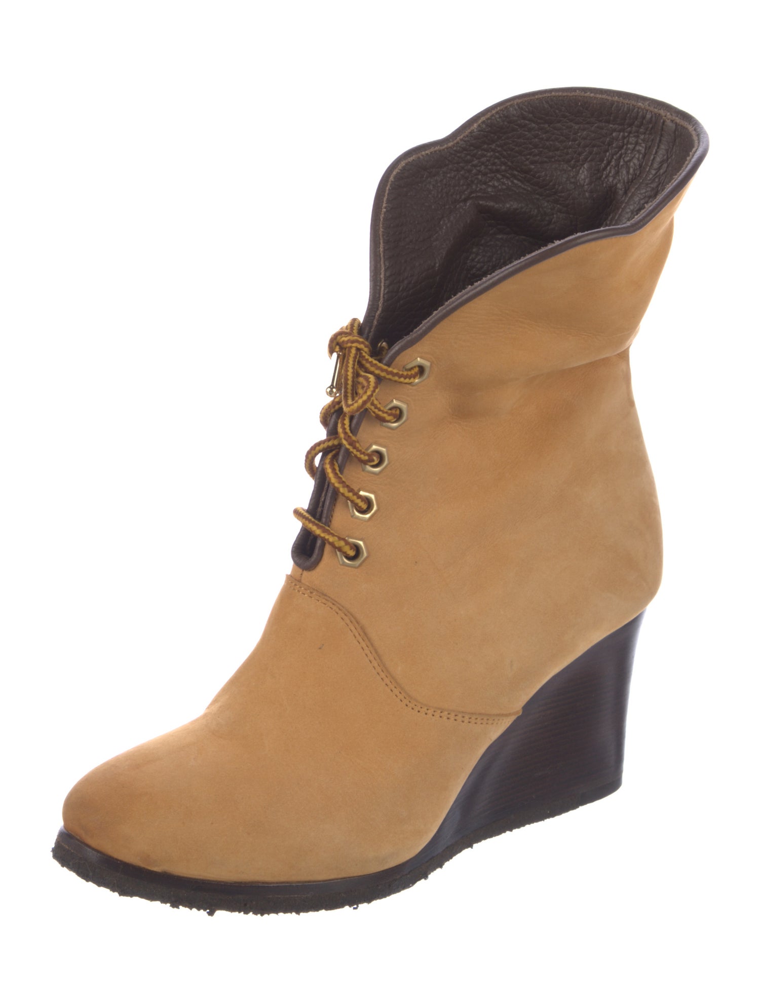 Chloé Suede Lace-Up Boots