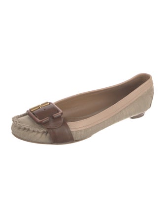 Chloé Canvas Printed Flats
