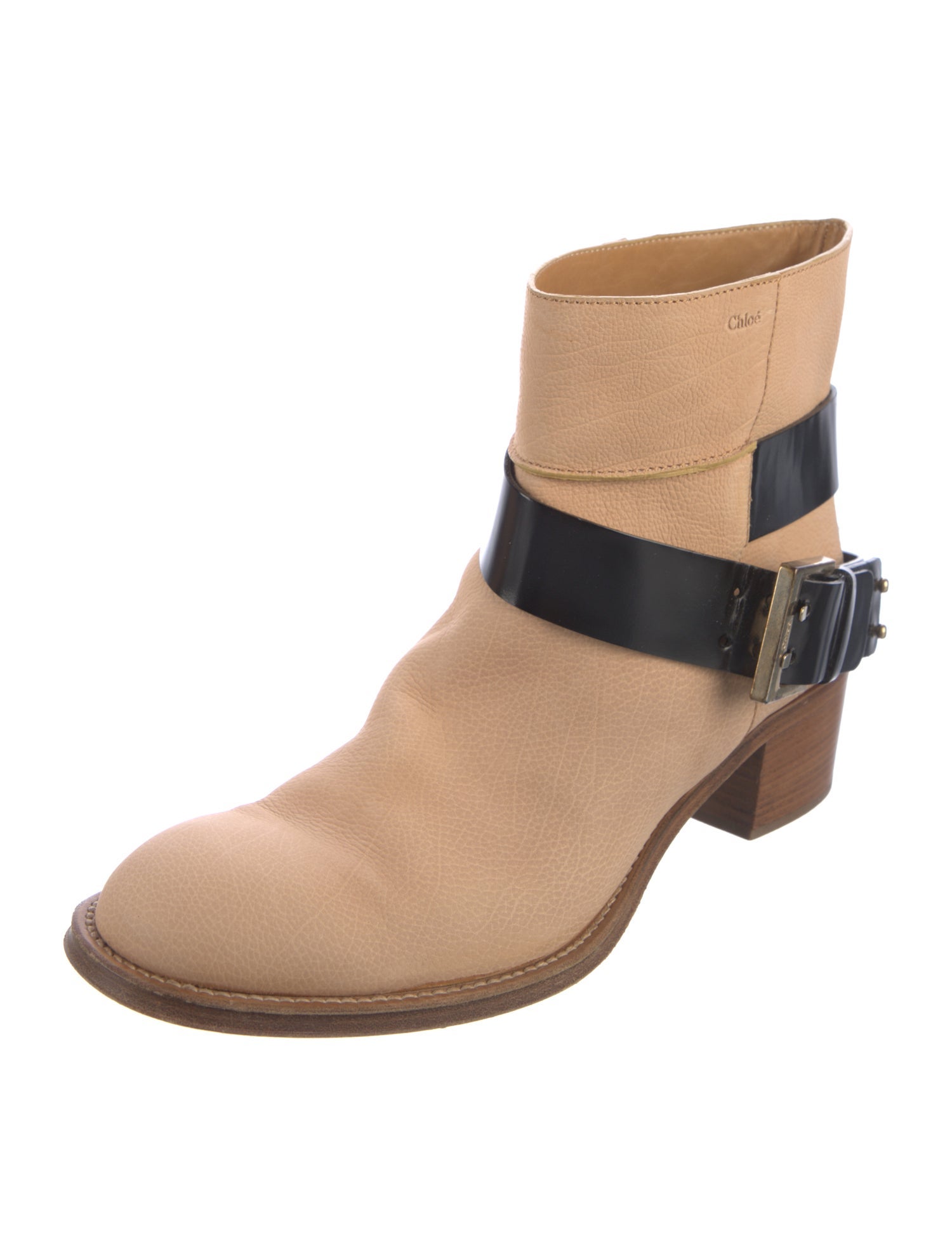 ショートブーツ・ブーティ Chloe'  Chloe Ankle Boots Women Leather Beige/Eggshell Chloé Marcie Ankle Boot in Eggshell | Chloé SR