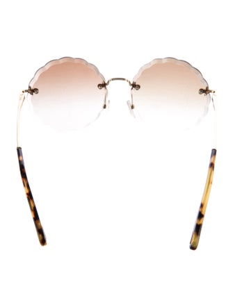 Chloé Round Gradient Sunglasses