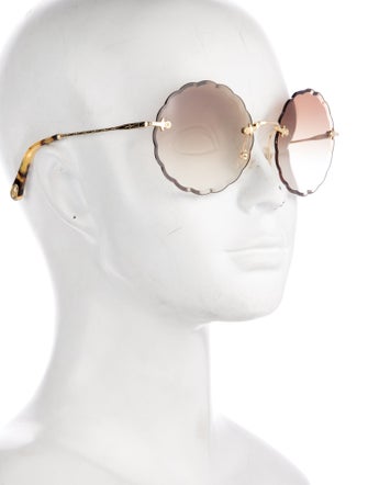 Chloé Round Gradient Sunglasses