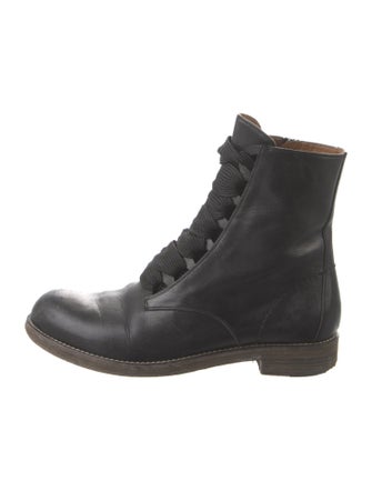 Chloé Leather Combat Boots
