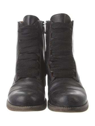 Chloé Leather Combat Boots