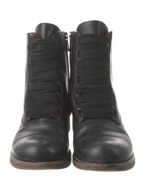 Chloé Leather Combat Boots