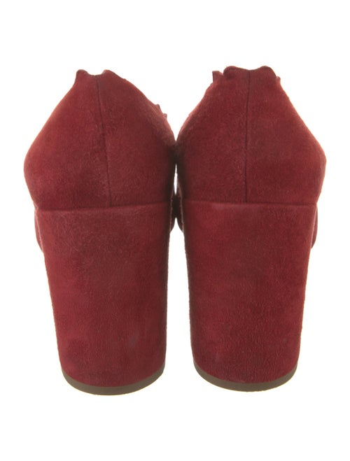 Chloé Suede Scalloped Accent Pumps