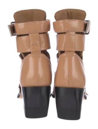 Chloé Leather Lace-Up Boots