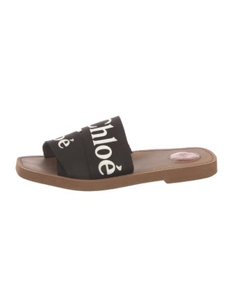 Chloé Canvas Graphic Print Slides