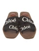 Chloé Canvas Graphic Print Slides