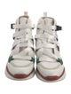 Chloé Canvas Striped Wedge Sneakers