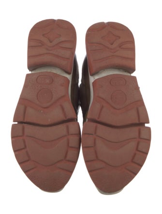 Chloé Suede Colorblock Pattern Sneakers