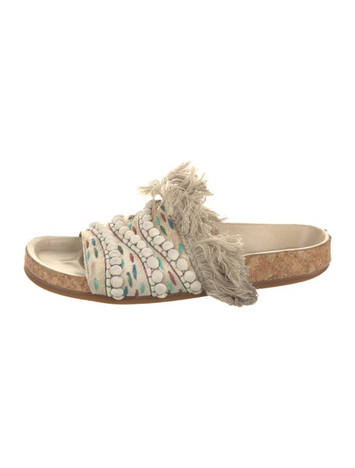 Chloé Printed Embroidered Accent Slides