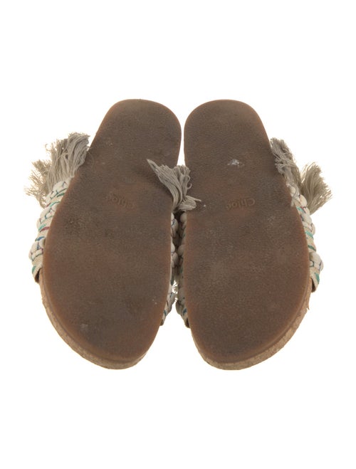 Chloé Printed Embroidered Accent Slides