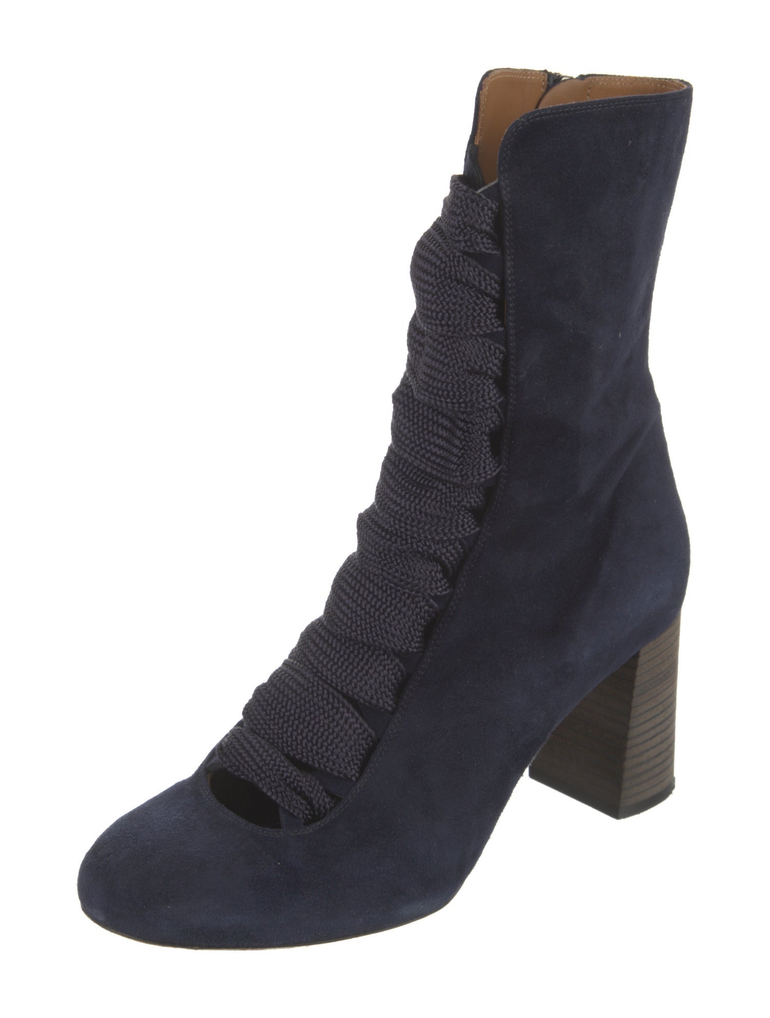 Chloé Suede Combat Boots