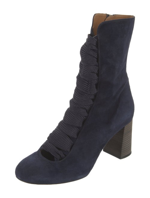 Chloé Suede Combat Boots