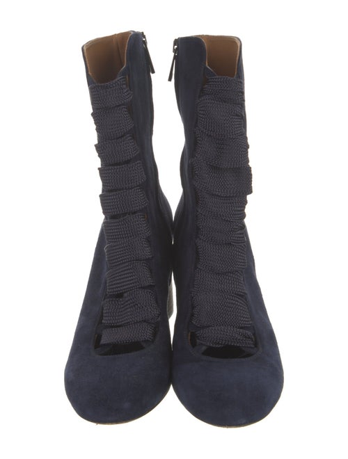 Chloé Suede Combat Boots